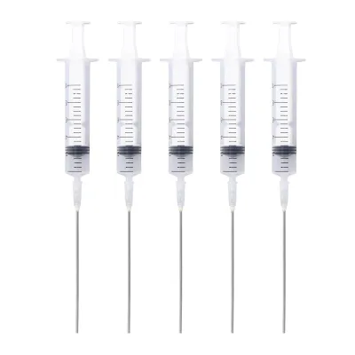 Obrázek produktu pro 5 plastových injekčních stříkaček na plnění inkoustu, 10 ml, nástroj na kreslení injektorem se stupnicí pro náplně do tiskáren