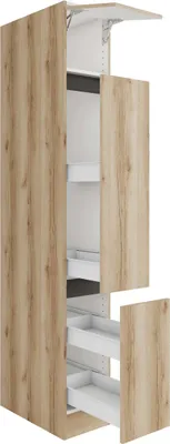 Produktbild von Optifit Apothekerschrank Kaya290 BxTxH 30 x 57,1 x 206,8 cm wildeiche strukturiert matt zerlegt KLKA HFZ306-0+