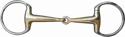 Produktbild von Olivenkopfgebiss, 18 mm Argentan mit Edelstahlring, Groesse:65/145 weite