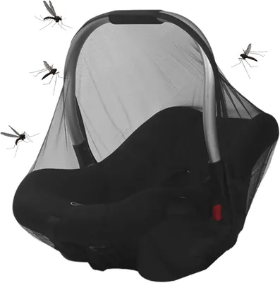 Productafbeelding van Fijnmazig vliegennet voor kinderwagens met opbergtas