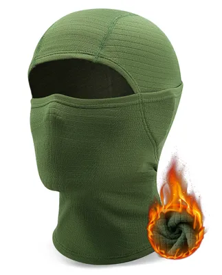 Immagine prodotto di Qunature Passamontagna Invernale Uomini Donne Caldo Passamontagna Antivento Maschera Viso Verde, L