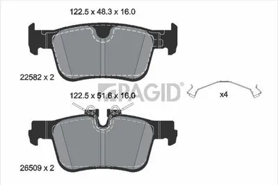 Produktbild von PAGID Bremsbeläge Satz Hinten Bremsklötze für VOLVO XC60 II (246) T2941N
