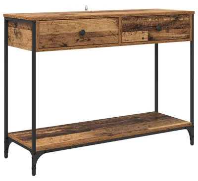Zdjęcie produktu dla Konsola Stare drewno 100 x 34,5 x 75 cm Materiał drewnopochodny