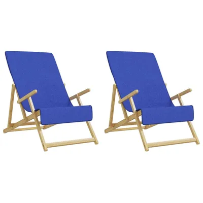 Produktbild von Strandtücher 2 Stk. Königsblau 60x135 cm Stoff 400 GSM