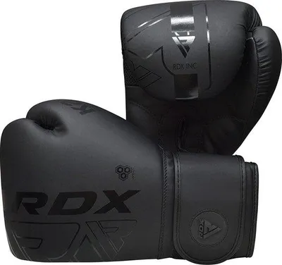 Productafbeelding van Famanu Muay Thai bokshandschoenen - Gemaakt van hoogwaardig Maya Hide leer, zwart, verkrijgbaar in de maten 8-16oz