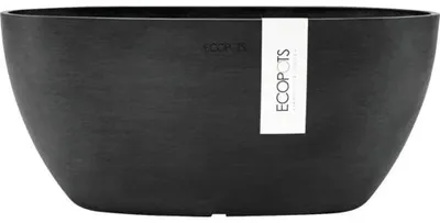 Obrázek produktu pro Výsadbová miska Ecopots Sofia plastová 30 x 13 x 13,5 cm tmavě šedá