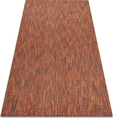 Produktbild von Modern FISY Teppich SISAL 20774 Quadrate, melange rot rot 140x190 cm