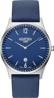 Produktbild von Roamer Herren Armbanduhr  Elements   40 mm  Armband Leder 650810 41 45 05