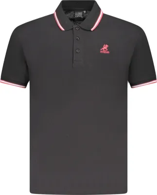 Produktbild von Elegantes Kurzarm-Poloshirt mit Stickerei und Kontrastdetails für Herren