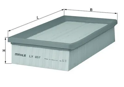 Zdjęcie produktu dla ORYGINALNY filtr powietrza MAHLE LX 857