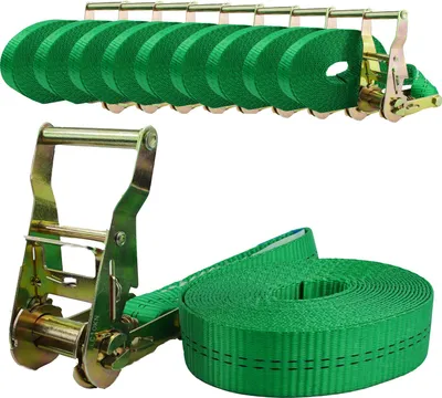 Produktbild von 10x TrutzHolm® Ratschen Spanngurt Spanngurte Zurrgurt 1-tlg 6m 2t 2to 2000kg GRÜN