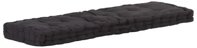 Productafbeelding van Palletkussen 120 x 40 x 7 cm Zwart voor Tuin en Balkon