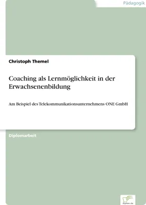 Produktbild von Coaching als Lernmöglichkeit in der Erwachsenenbildung