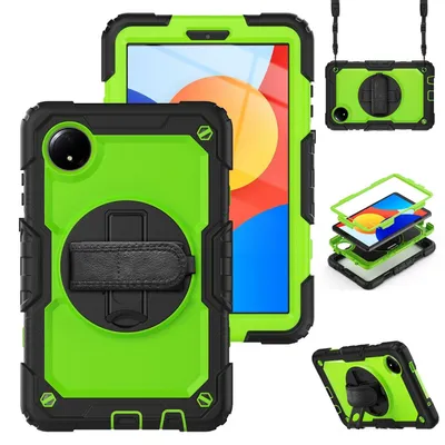 Immagine prodotto di Per Xiaomi Redmi Pad SE 8.7 360 gradi di rotazione Hybrid PC Case supporto girevole verde