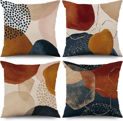 Immagine prodotto di Set di federe, 4 pezzi, 45 x 45 cm, design astratto, per soggiorno