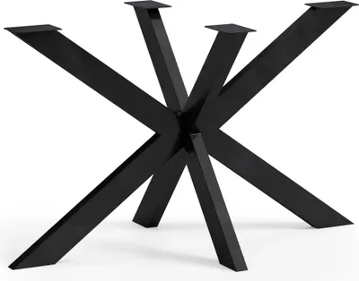 Produktbild von Tischgestell "Spinne" "Spider", Metall Tischbeine 120x72x70 cm Schwarz