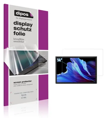 Produktbild von 2x Schutzfolie für Byxsb G140L klar Displayschutzfolie Folie Display Schutz dipos