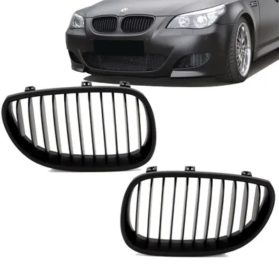 Produktbild von Set Kühlergrill Performance Schwarz Matt passend für BMW 5er E60 E61 Bj 03-10