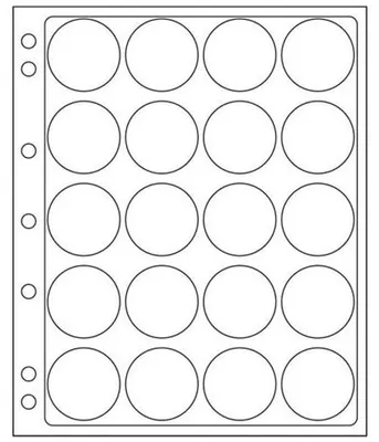 Produktbild von Kunststoffhüllen ENCAP, für 20 Münzen mit einem InnenØ von 39 bis 41 mm
