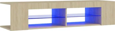 Immagine prodotto di Mobile TV con luci LED Rovere Sonoma 135x39x30 cm
