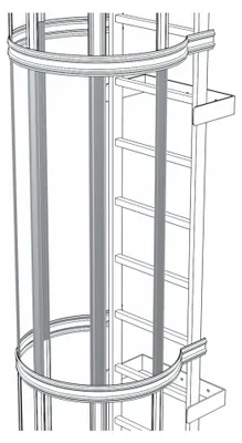 Produktbild von Zarges Rückenschutzstrebe 1.400mm Aluminium
