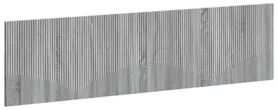 Image de vidaXL Tête de lit murale HOORN, bois imitation sonoma gris