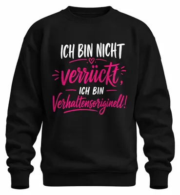 Imagen del producto de Camiseta o sudadera con el texto: "No estoy loca, soy sarcástica. Divertida." Color , talla XXL