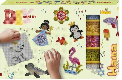 Obrázok produktu pre Hama nažehľovacie korálky 3047 Hama nažehľovacie korálky midi "Allround", darčekové balenie