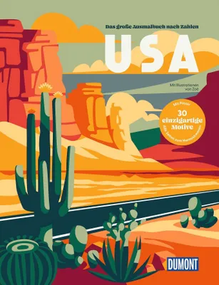 Produktbild von USA - Das große Ausmalbuch nach Zahlen