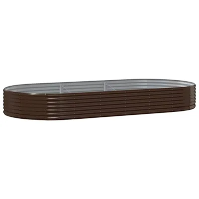 Immagine prodotto di vidaXL Letto rialzato Acciaio zincato 296x140x36 cm Marrone