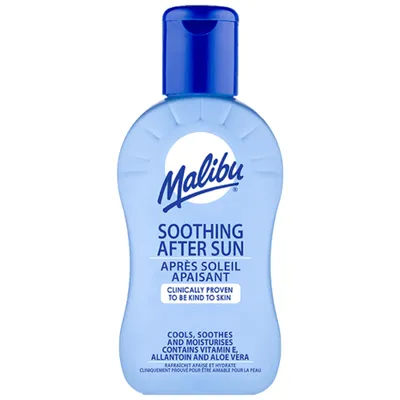 Produktbild von Malibu After Sun Lotion 100 ml – Kühlende Feuchtigkeitslotion mit Aloe Vera, Vitamin E & Allantoin nach dem Sonnenbad