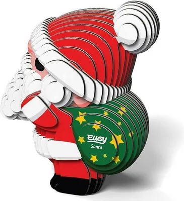 Produktbild von EUGY - 3D Bastelset Weihnachtsmann