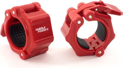 Produktbild von Muscle Power Quick Lock Hantelklemmen Set Rot