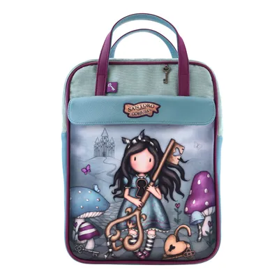 Produktbild von Mochila Gorjuss Curiosity Gris Verde (27 x 10 x 37 cm)