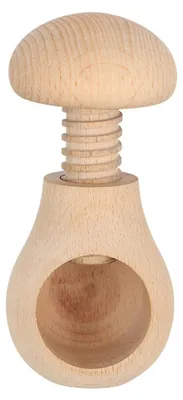 Produktbild von Esschert Design | Nussknacker - Nußschraube - Nußknacker - aus Holz - braun - Küchenhelfer - Praktisch - Pilzform