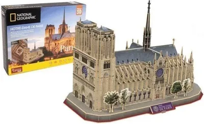 Image de Puzzle 3D - Notre Dame de Paris - Jeu de Construction - EXPLORA - 128 pièces - 8 ans et plus