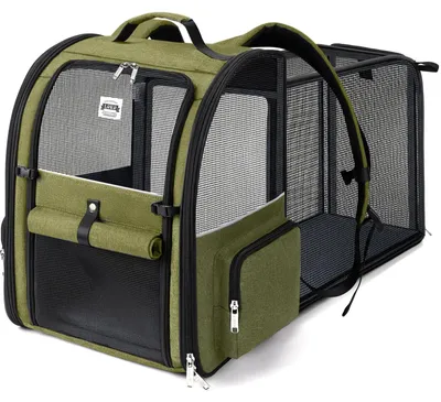 Erweiterbarer Katzenrucksack für Katzen & Hunde bis 8 kg