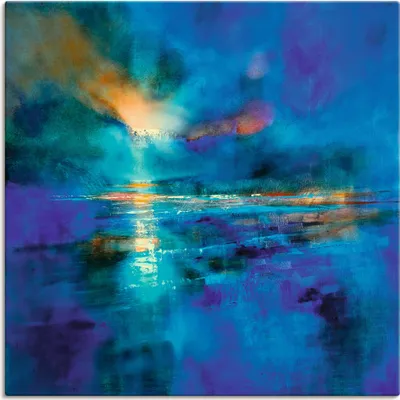 Produktbild von ARTland Leinwandbild Island Größe: 100x100 cm