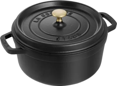 Produktbild von Staub Cocotte, Schwarz, Eisenguss, 22 cm, 4,1 kg