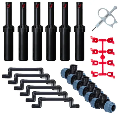 Produktbild von 1 - 6 Hunter PGJ-04 Getrieberegner Profi-Installations-Set für Bewässerung