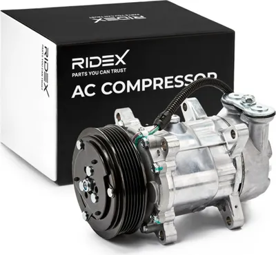 Produktbild von RIDEX 447K0177 6V12 Klimaanlage Klimakompressor R134a passend für PEUGEOT 206 Schrägheck (2A/C) 206 CC (2D) 206 SW (2E/K) für CITROËN XSARA PICASSO