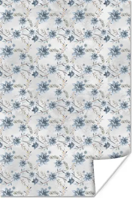 Produktbild von MuchoWow® Poster Vintage - Girlande - Grau 40x60 cm - Plakate für die Wand - Poster Babyzimmer