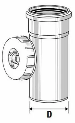 Produktbild von Inspektionsöffnung mit Schraubdeckel, Durchmesser 110