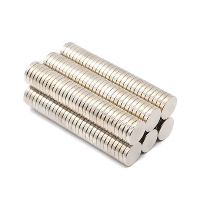 Productafbeelding van Neodymium magneet, 10 x 2 mm, schijfvorm, verpakking van 100 stuks
