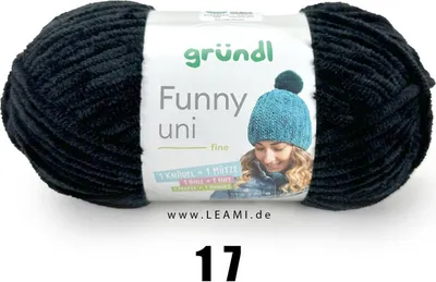 Produktbild von Gründl Funny (100g/120m) 17 schwarz