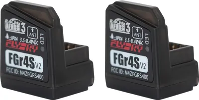 Produktbild von Flysky FGR4S V2 Empfaenger 2 Stueck AFHDS 3 Eingebaute Einzelantenne Bidirektionaler PWM / PPM / IBUS-Ausgangsempfaenger fuer Flysky NB4 PL18 Fernbedienungssender