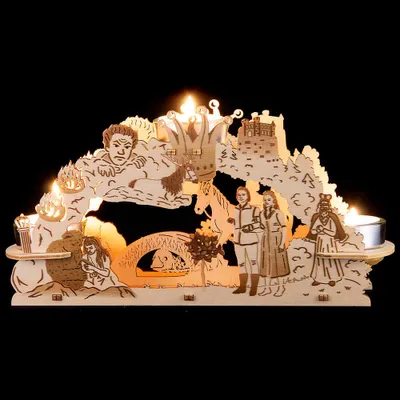 Produktbild von Schwibbogenleuchter "Das singende, klingende Bäumchen" (24x11,5cm) von Saico Seiffen