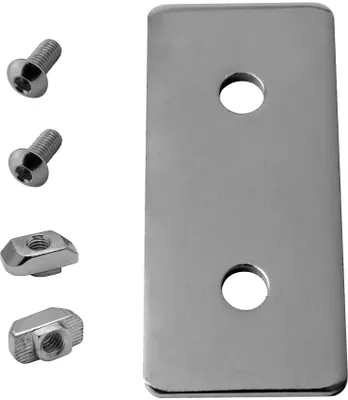 Produktbild von KLAK 30 - Verbinderplatte - I - 60x25mm Aussen Flachverbinder 30x30 Aluprofil - 1 Stück inkl. Verschraubung