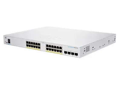 Produktbild von Cisco CBS250-24FP-4G-EU, Managed, L2/L3, Gigabit Ethernet (10/100/1000), Rack-Einbau