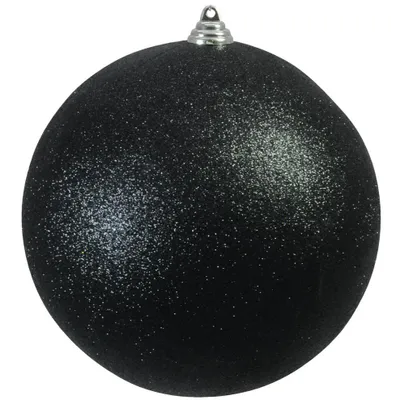 Obrázok produktu pre Dekoratívna guľa EUROPALMS 20 cm, čierna, trblietavá